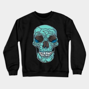 Mint green skull Crewneck Sweatshirt